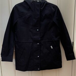 NWT Women’s Hunter Black Water Resistant Cotton Drawstring Jacket-29” Length-SM